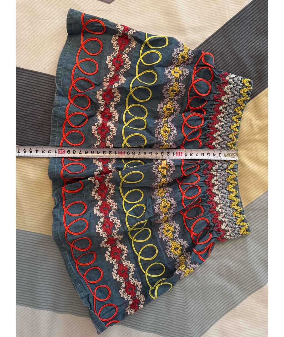 STELLA MCCARTNEY KIDS Мульти хлопковая юбка, фото 8