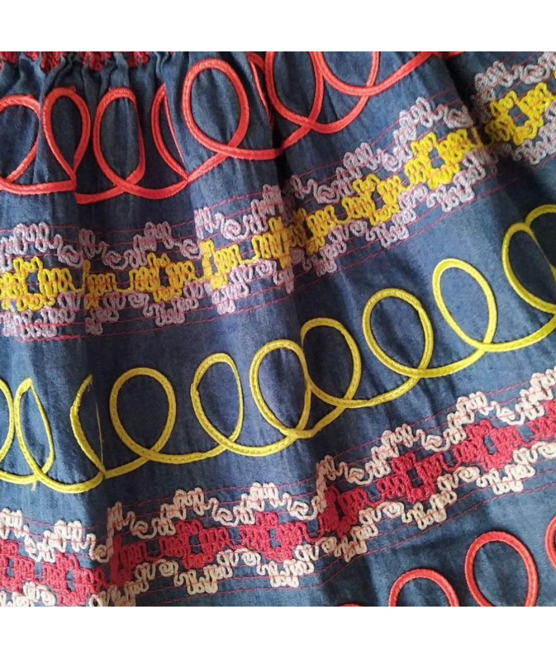 STELLA MCCARTNEY KIDS Мульти хлопковая юбка, фото 4