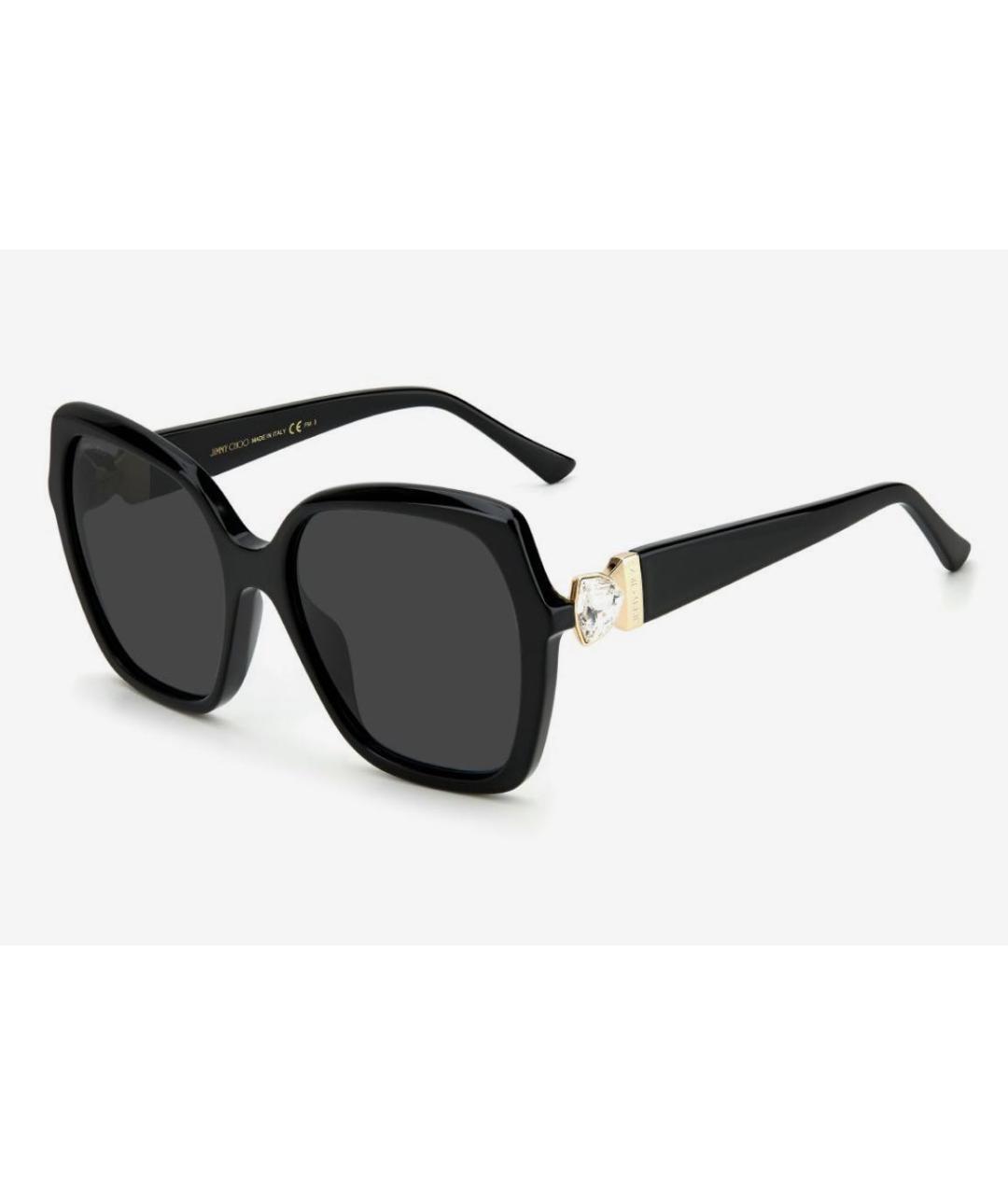 JIMMY CHOO Черные пластиковые солнцезащитные очки, фото 2