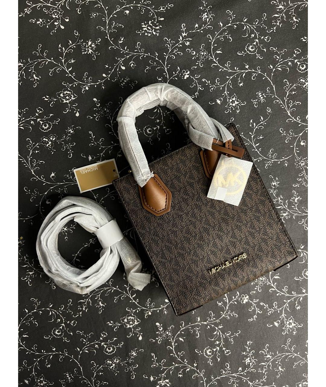 MICHAEL MICHAEL KORS Коричневая сумка с короткими ручками, фото 2