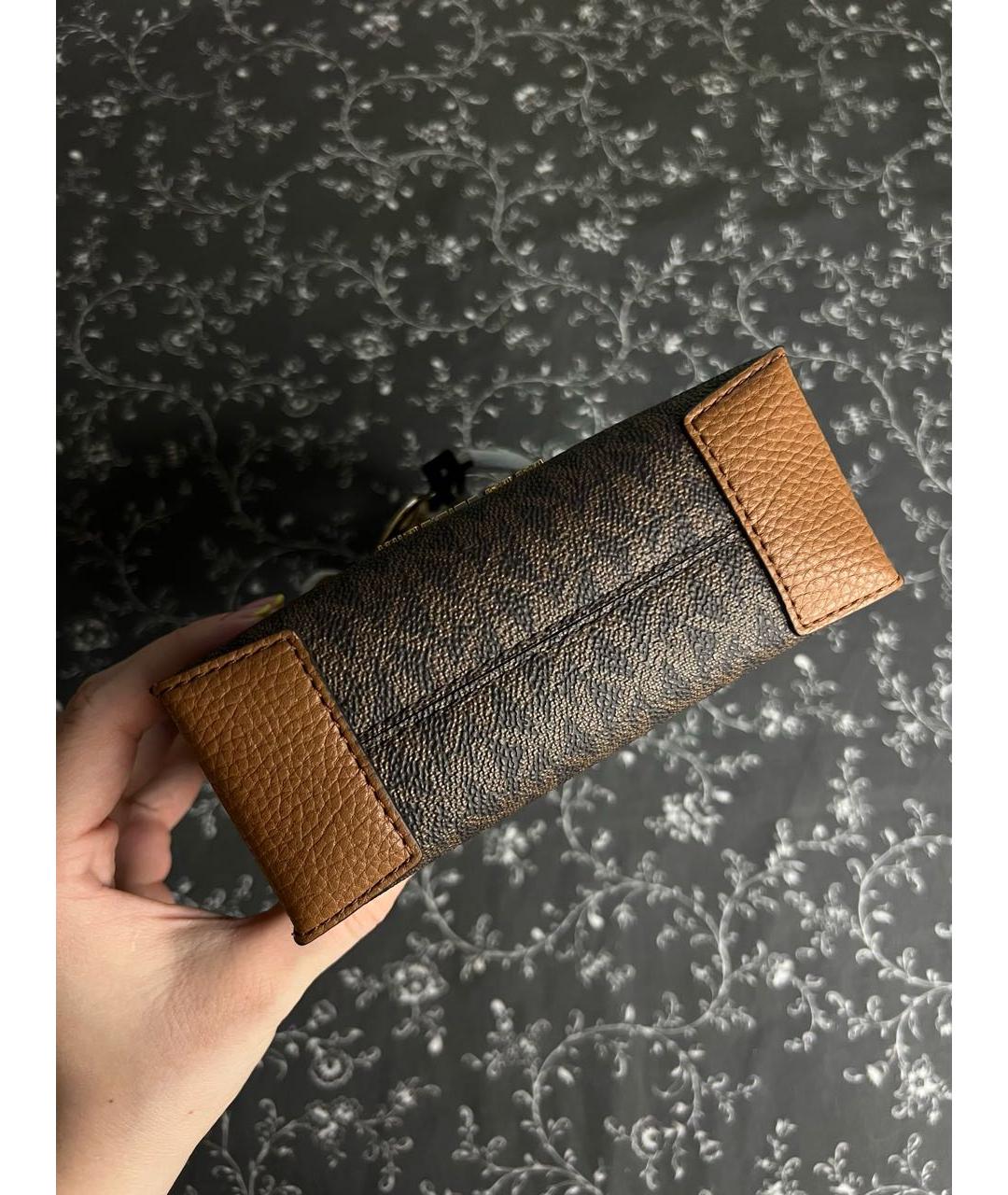 MICHAEL MICHAEL KORS Коричневая сумка с короткими ручками, фото 7