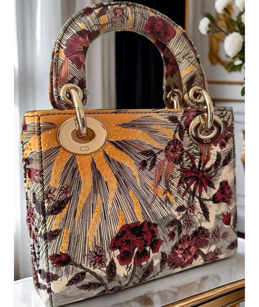 CHRISTIAN DIOR Черная кожаная сумка с короткими ручками, фото 4