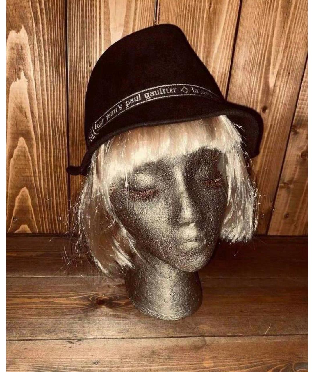 JEAN PAUL GAULTIER Черная шерстяная шляпа, фото 4