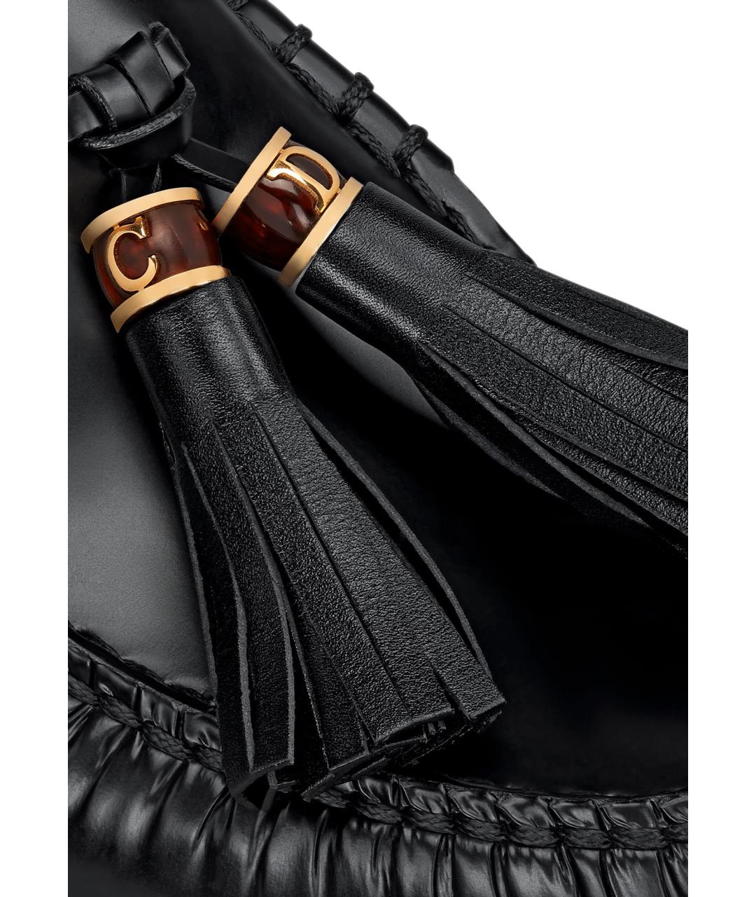 CHRISTIAN DIOR Черные кожаные лоферы, фото 4