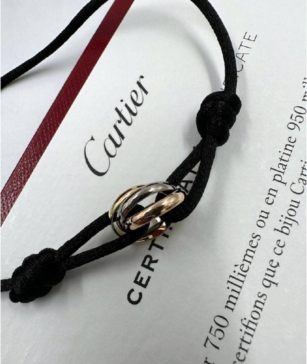 CARTIER Черный браслет из белого золота, фото 2