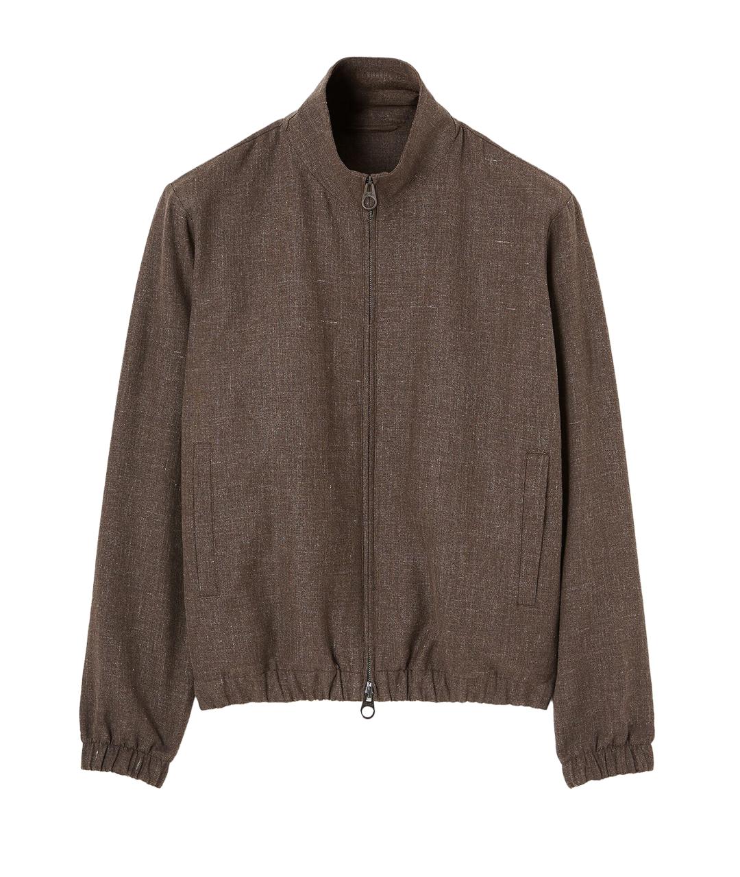 LORO PIANA Коричневая шерстяная куртка, фото 1