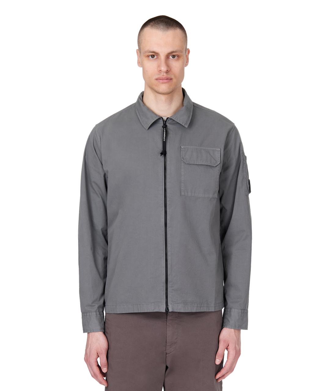 CP COMPANY Серая хлопковая куртка, фото 3