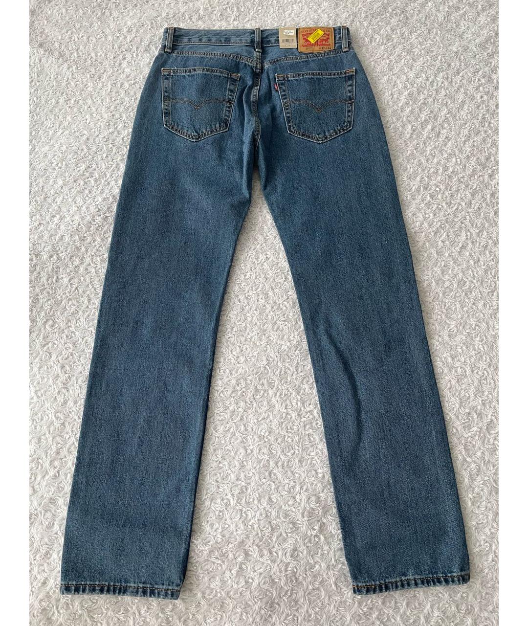 LEVI'S Темно-синие хлопковые джинсы, фото 2