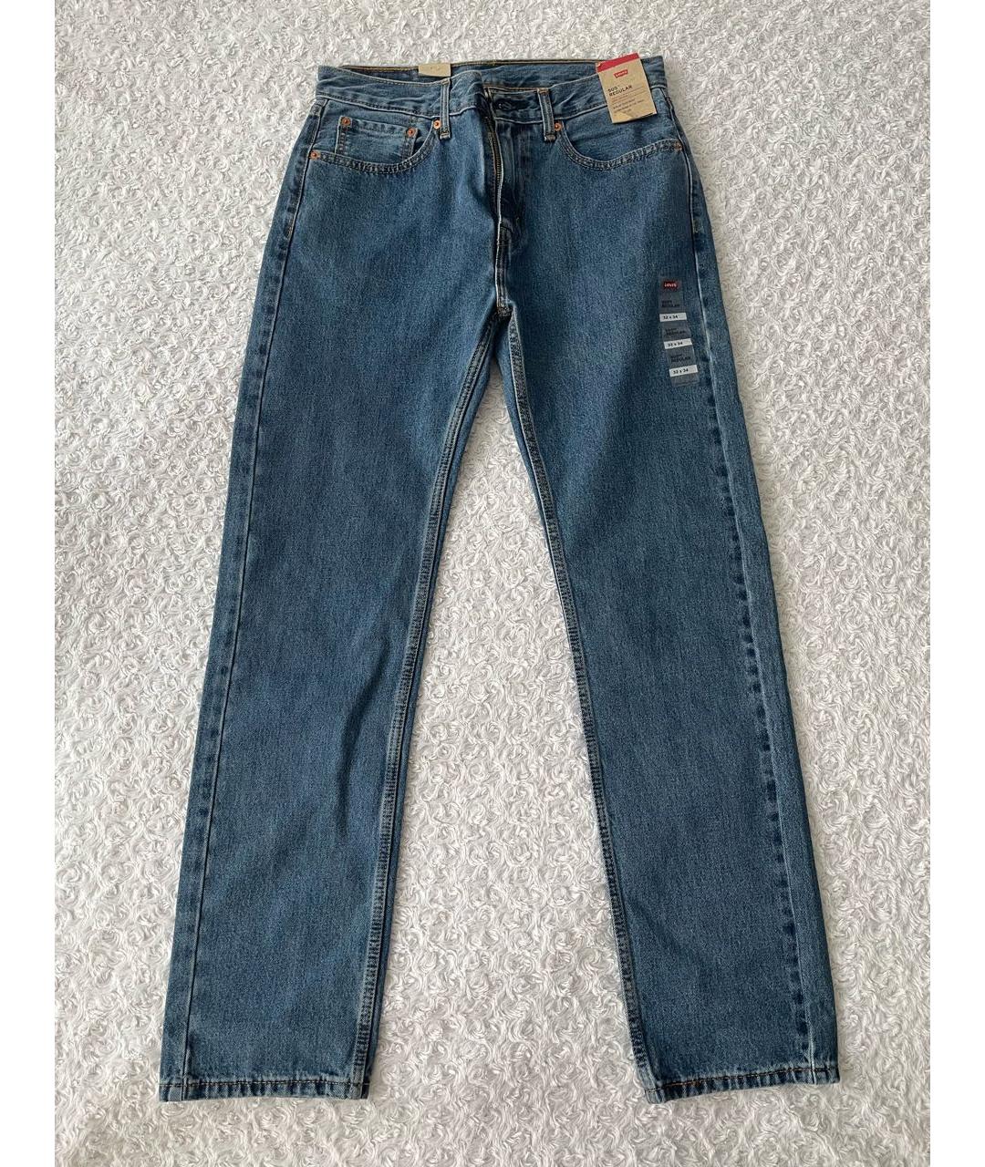 LEVI'S Темно-синие хлопковые джинсы, фото 6