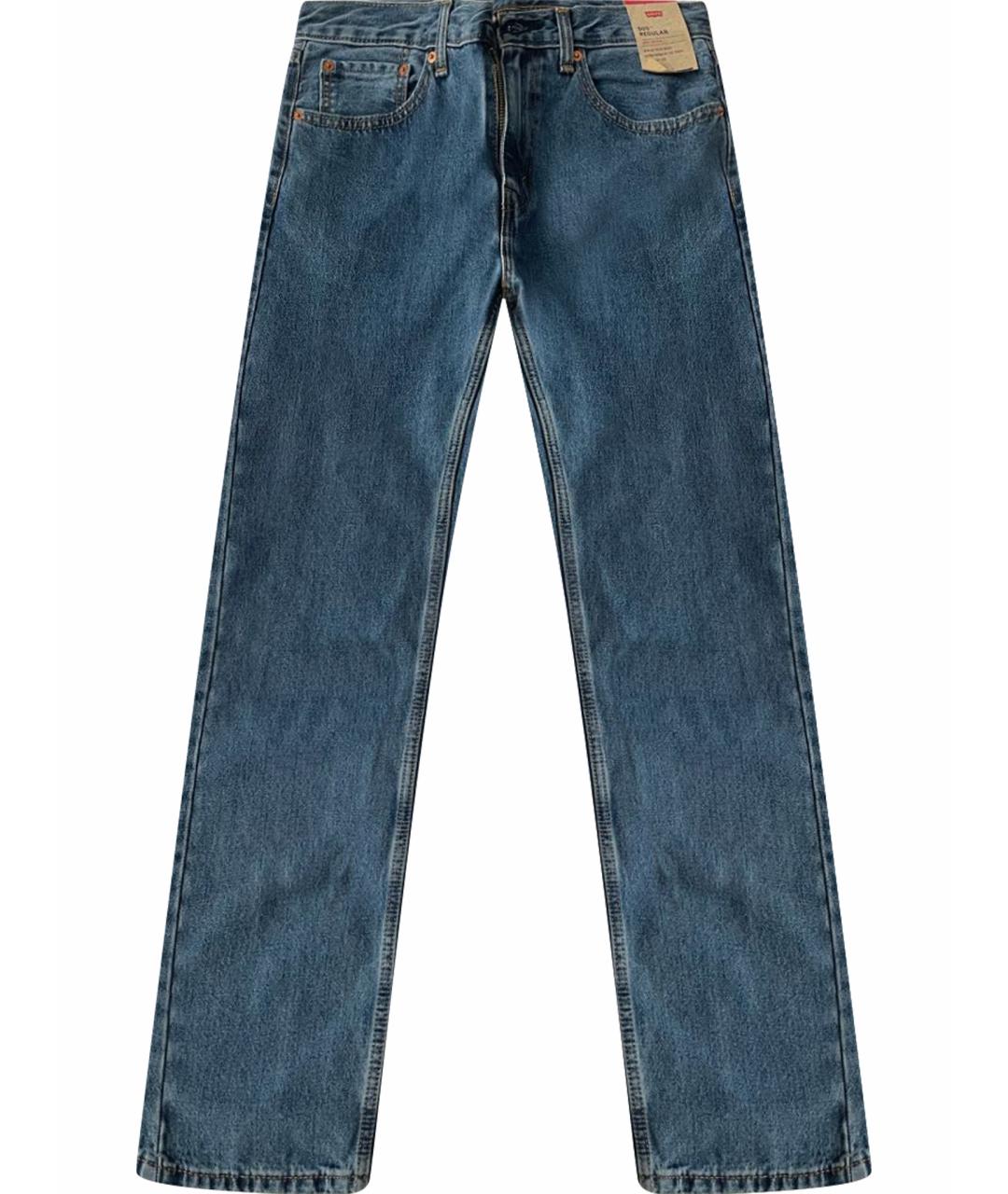 LEVI'S Темно-синие хлопковые джинсы, фото 1