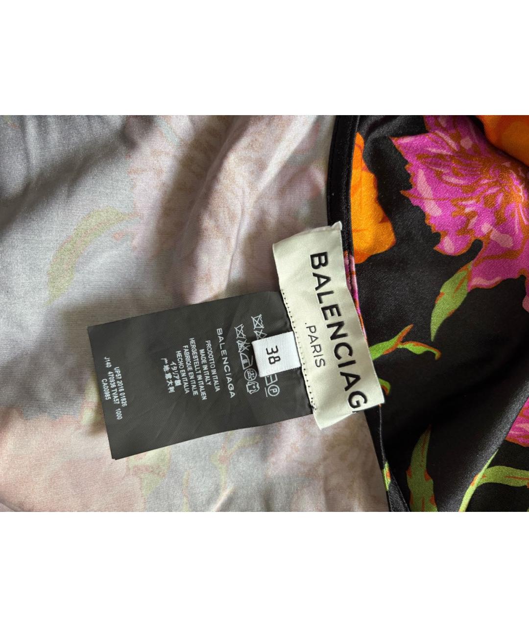 BALENCIAGA Мульти полиамидовая юбка мини, фото 3