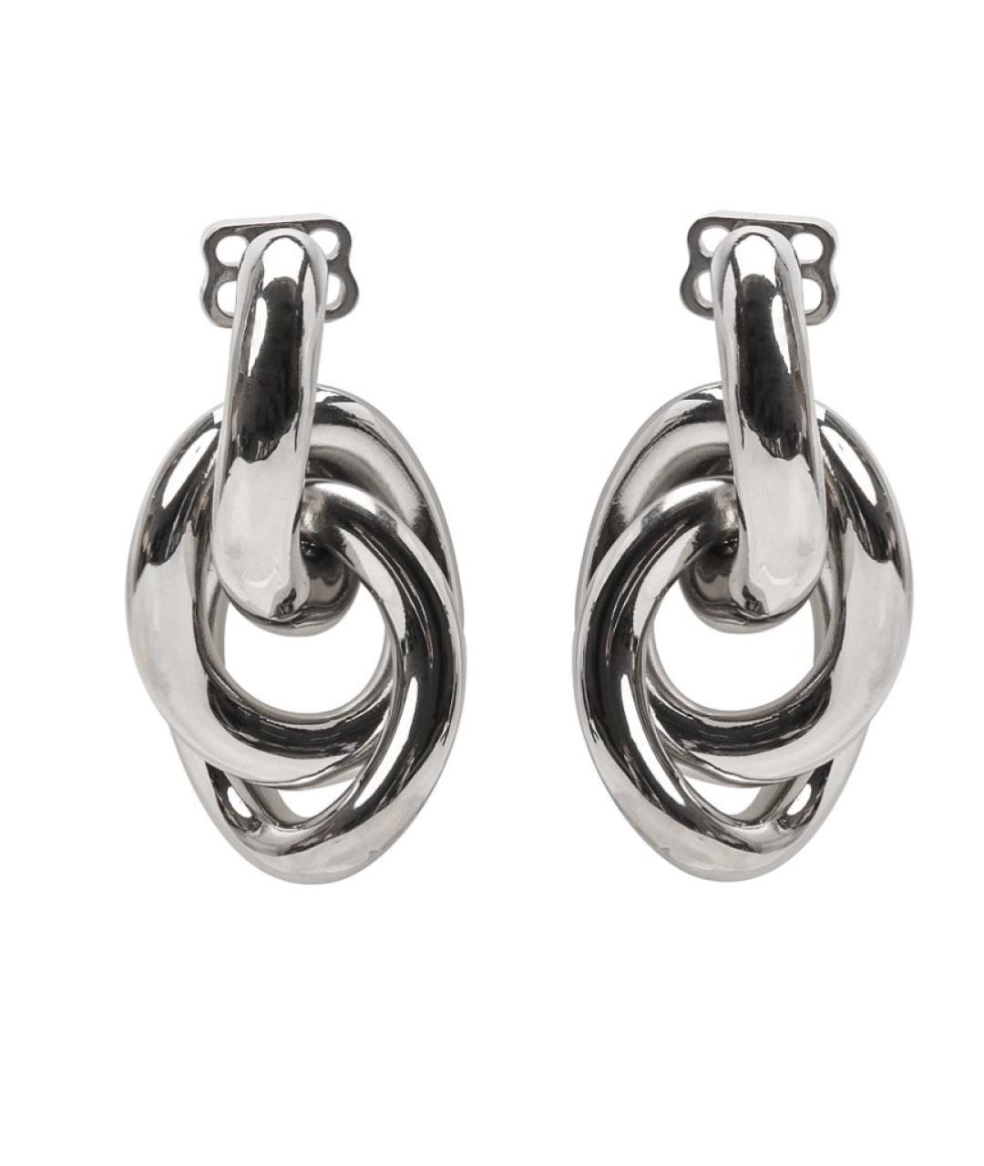 BALENCIAGA Серебряные металлические серьги, фото 1
