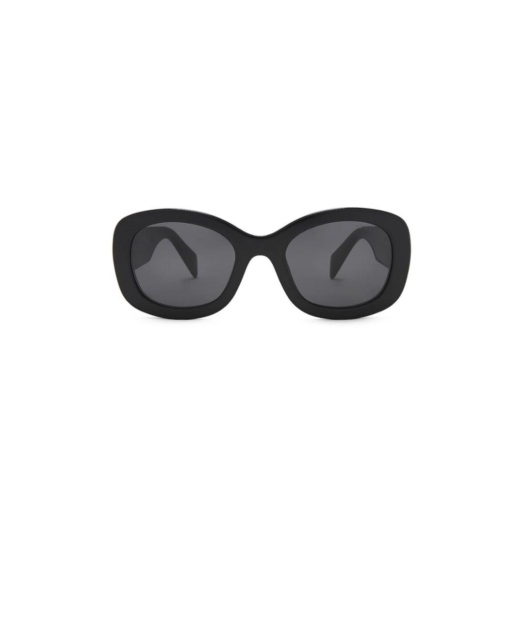 PRADA Черные пластиковые солнцезащитные очки, фото 1