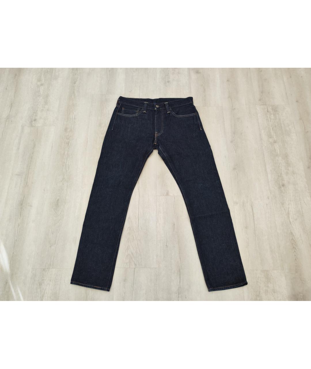 LEVI'S Темно-синие хлопковые джинсы скинни, фото 7