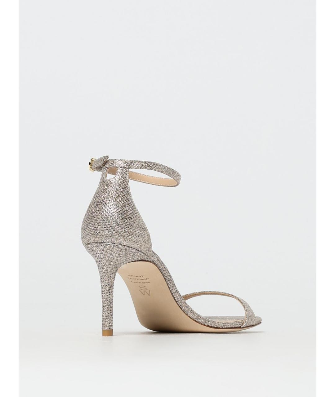 STUART WEITZMAN Серебряные босоножки, фото 3