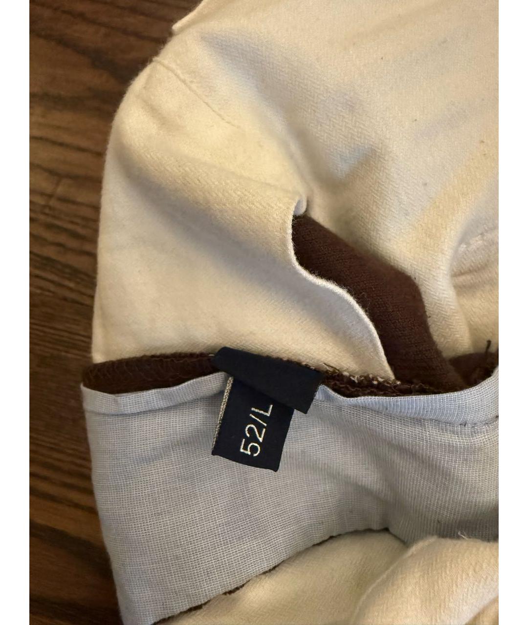 POLO RALPH LAUREN Коричневые хлопковые повседневные брюки, фото 2
