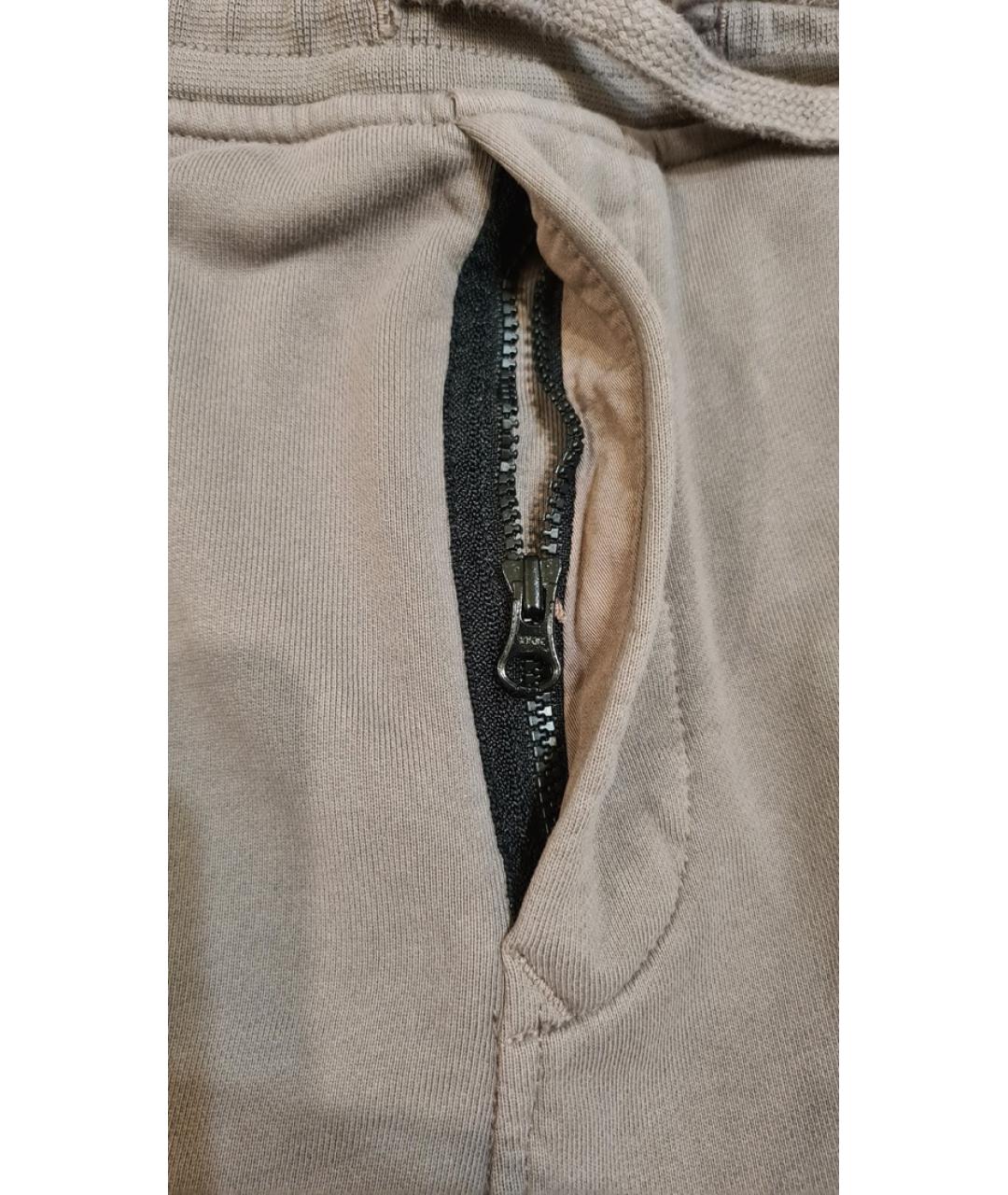 STONE ISLAND Бежевые хлопковые шорты, фото 5