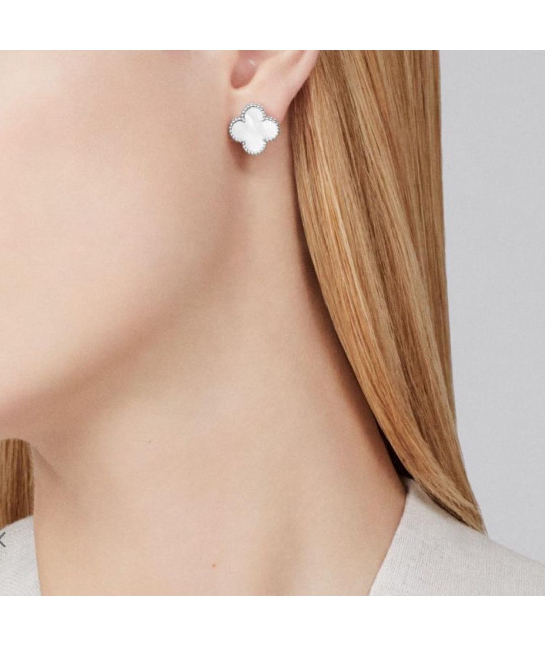VAN CLEEF & ARPELS Белые серьги из белого золота, фото 2