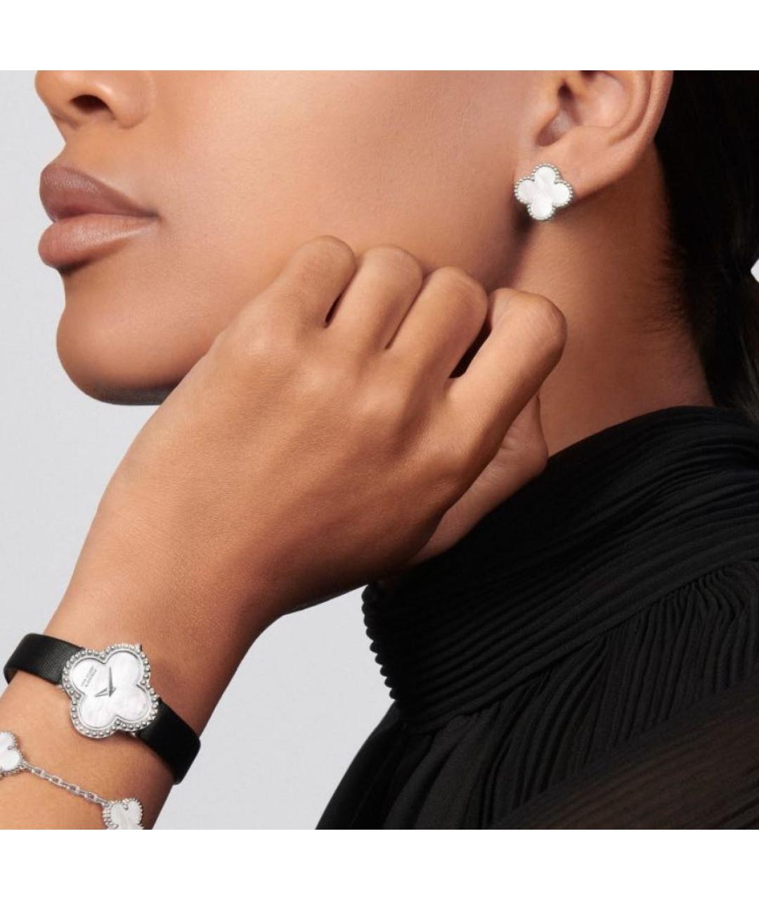 VAN CLEEF & ARPELS Белые серьги из белого золота, фото 3