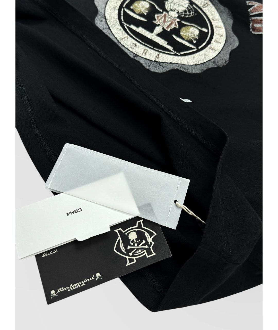 MASTERMIND JAPAN Черная хлопковая футболка, фото 5
