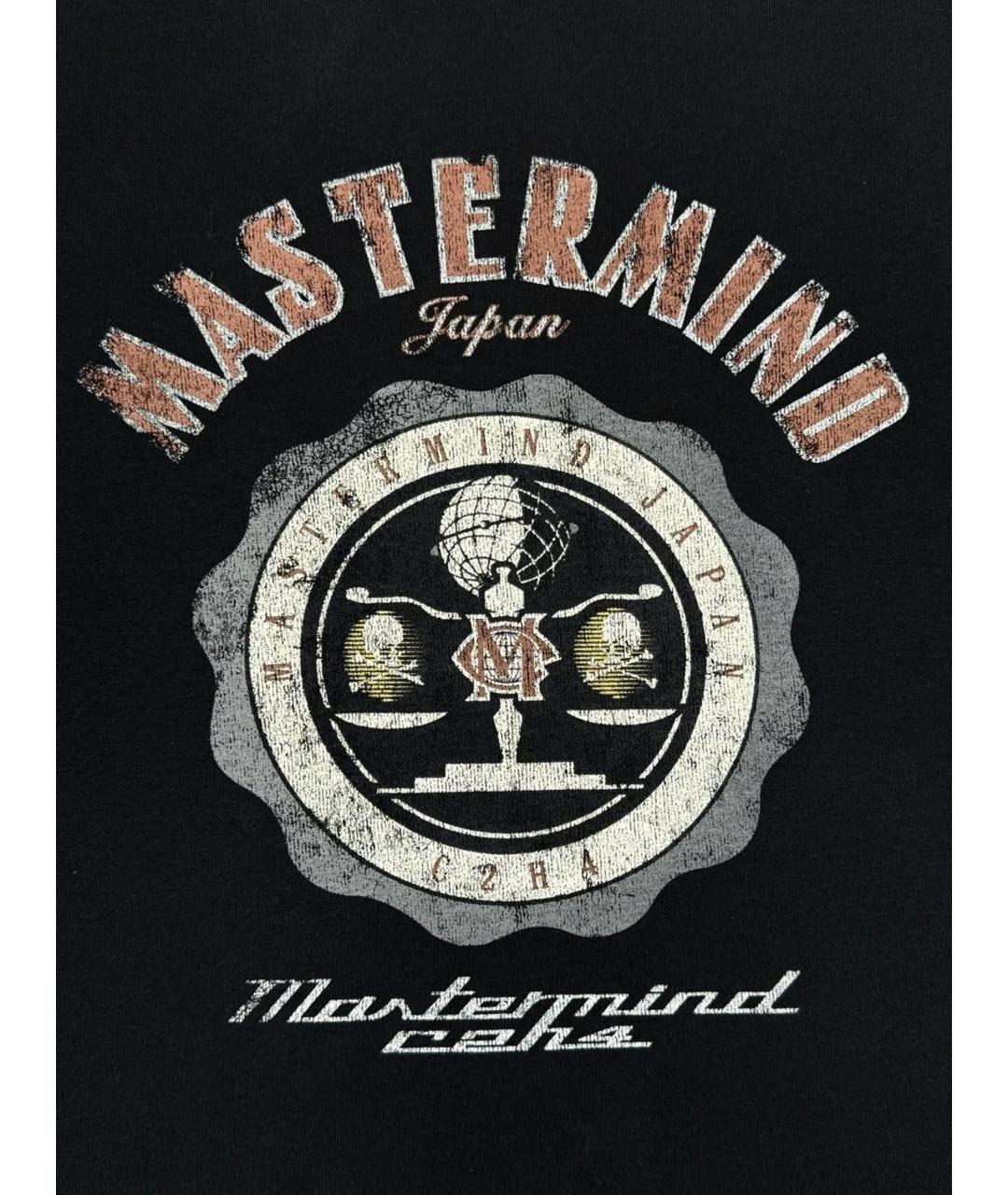 MASTERMIND JAPAN Черная хлопковая футболка, фото 3