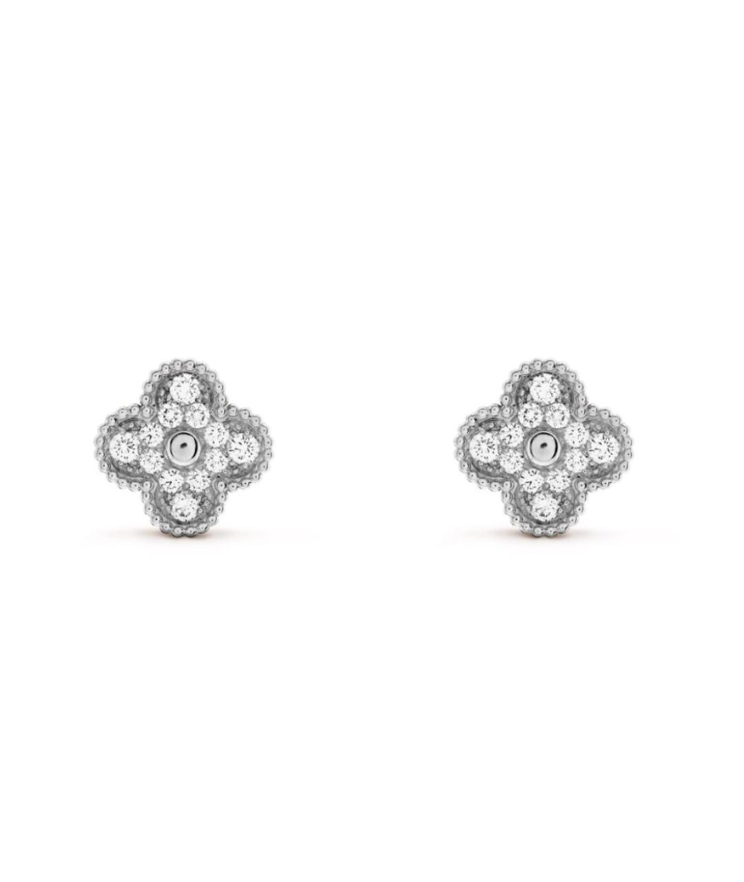 VAN CLEEF & ARPELS Серебряные серьги из белого золота, фото 3