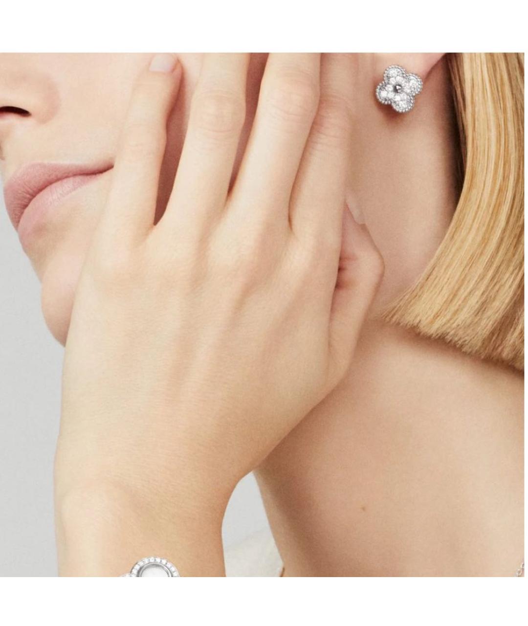 VAN CLEEF & ARPELS Серебряные серьги из белого золота, фото 2