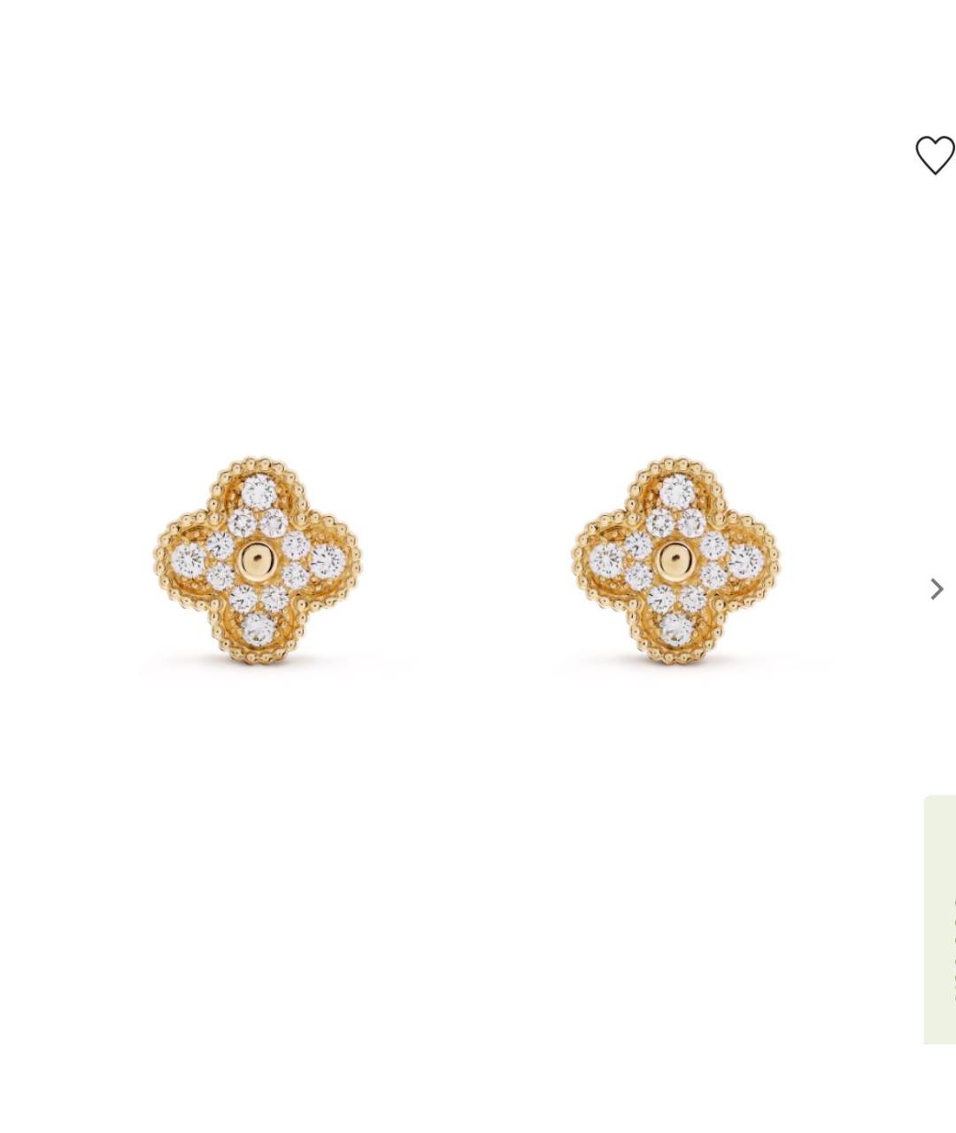 VAN CLEEF & ARPELS Золотые серьги из желтого золота, фото 3
