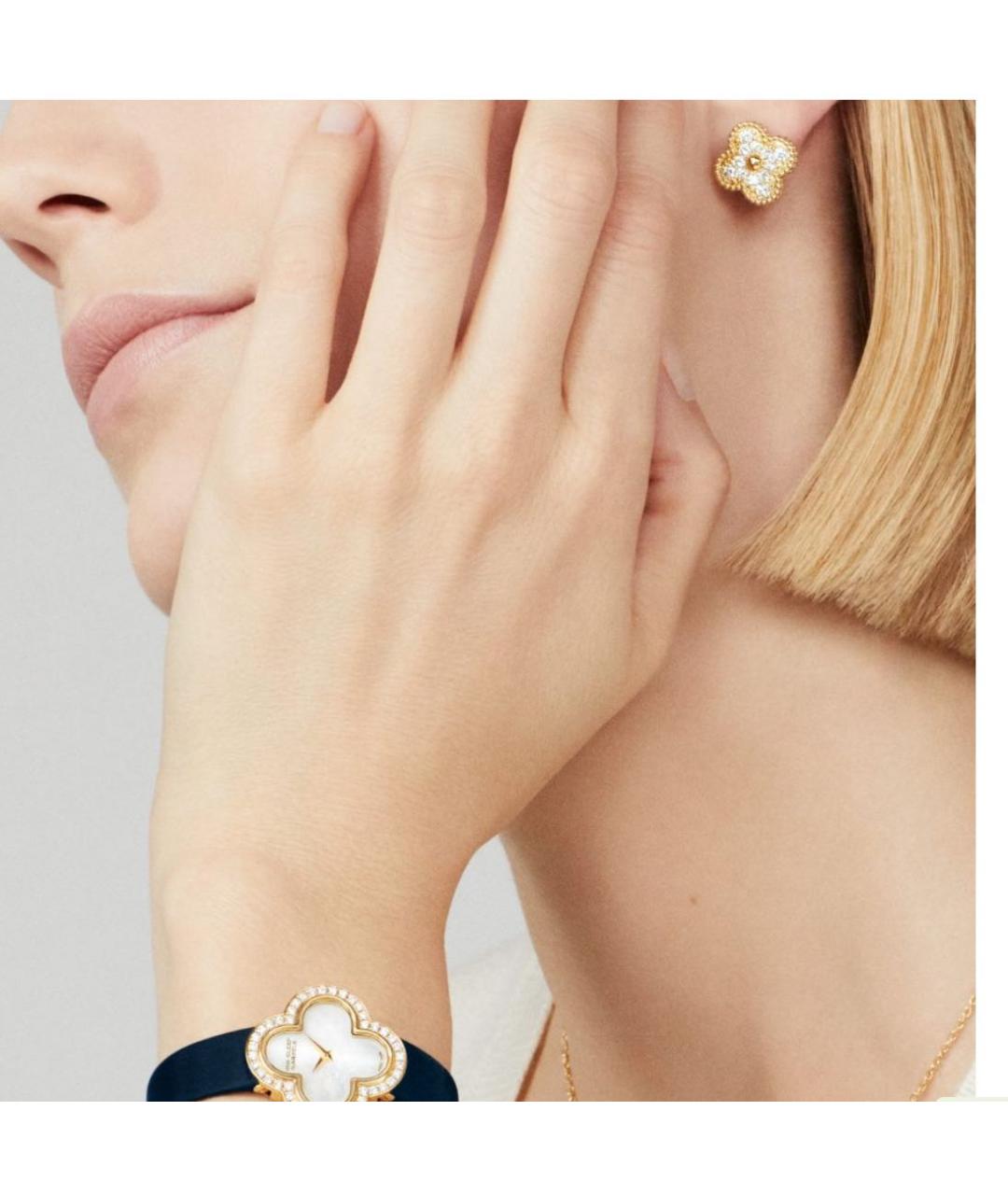 VAN CLEEF & ARPELS Золотые серьги из желтого золота, фото 2
