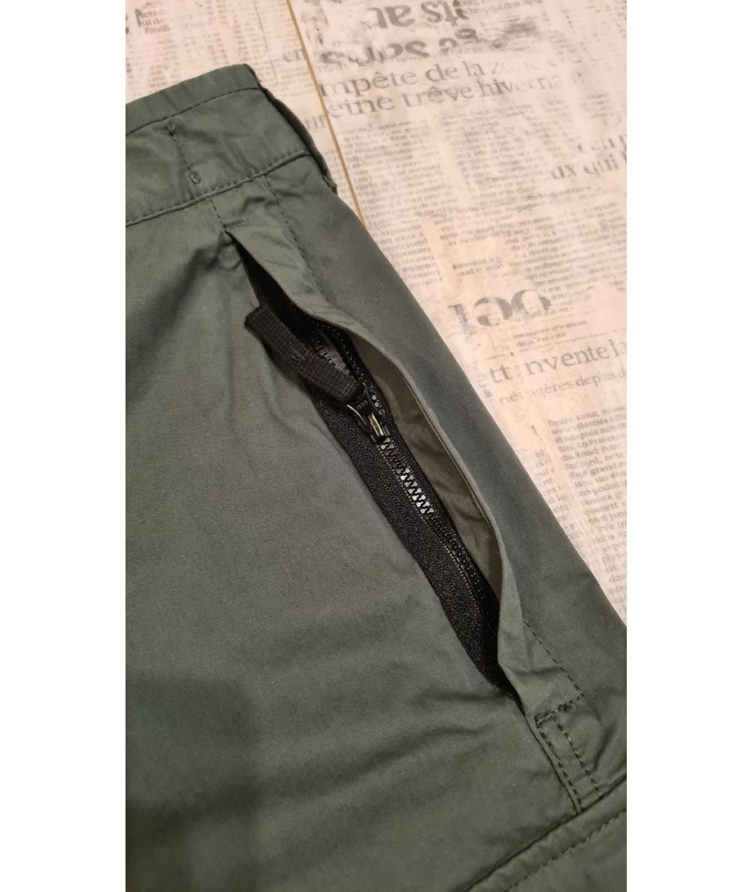 STONE ISLAND Хаки хлопковые шорты, фото 6