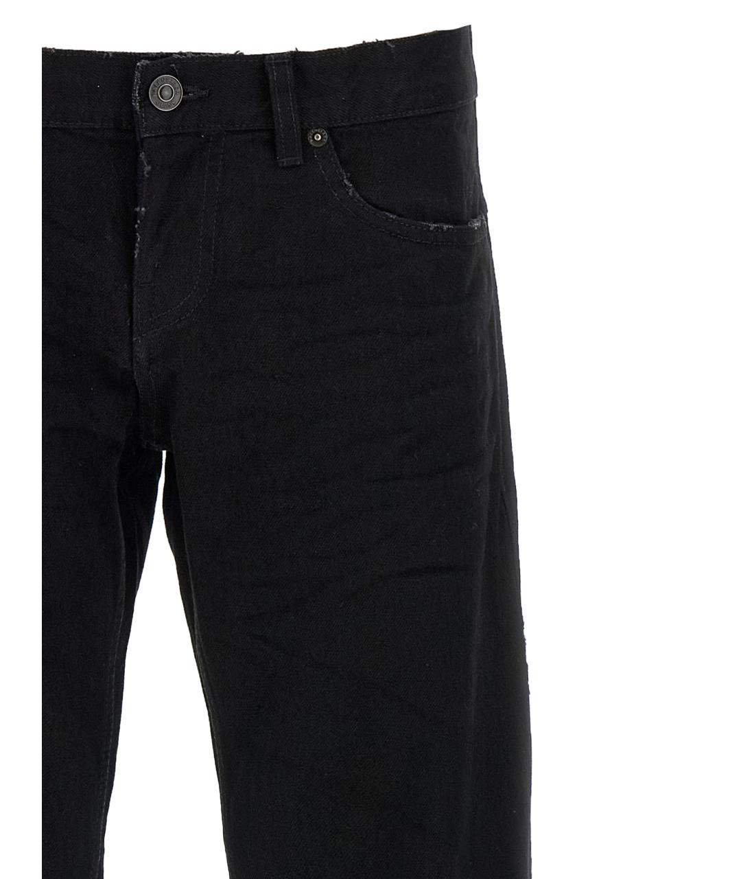 BALENCIAGA Черные хлопковые прямые джинсы, фото 3