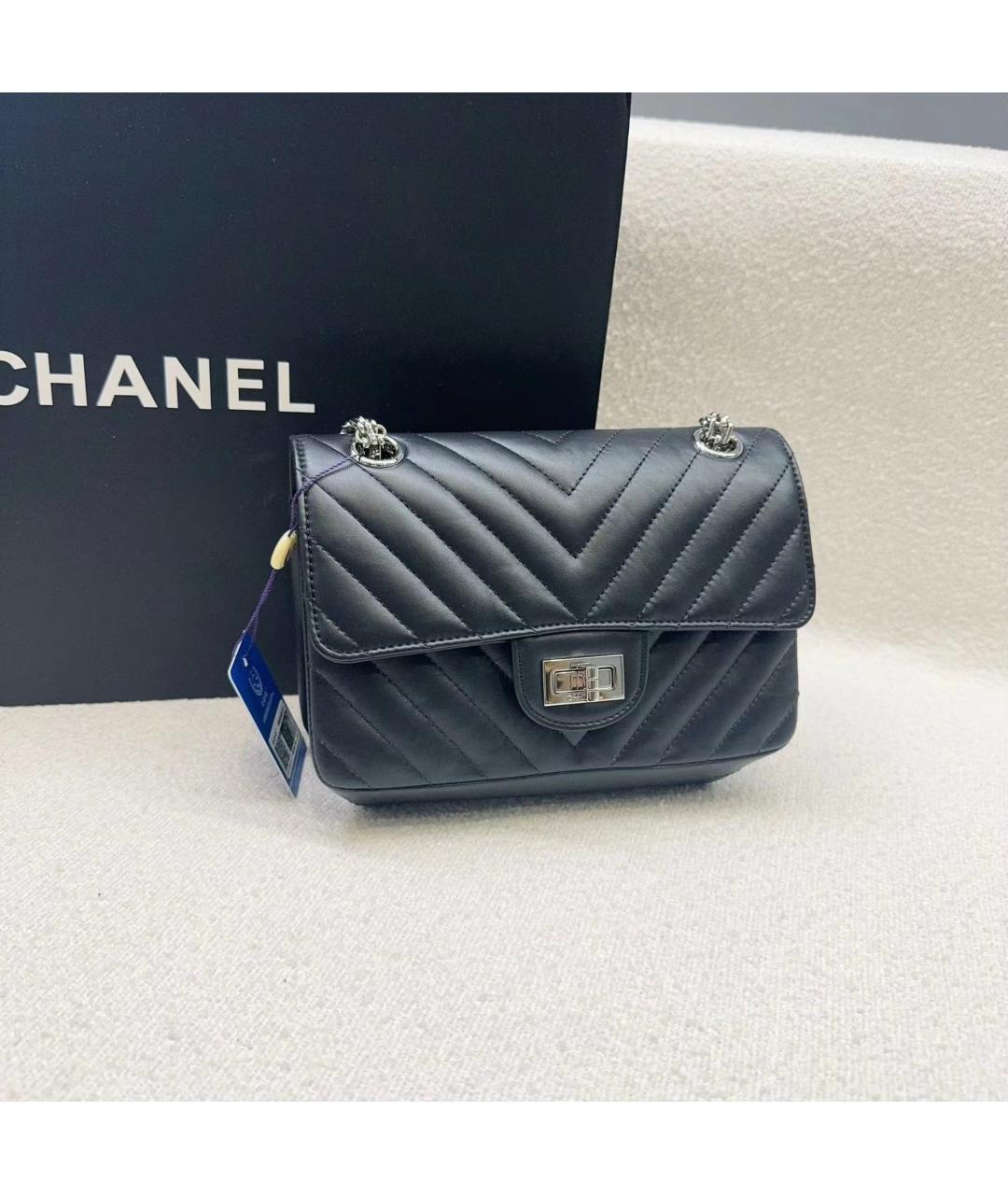CHANEL Черная кожаная сумка через плечо, фото 2