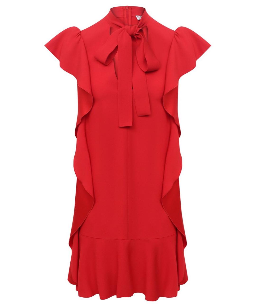 RED VALENTINO Красное коктейльное платье, фото 1
