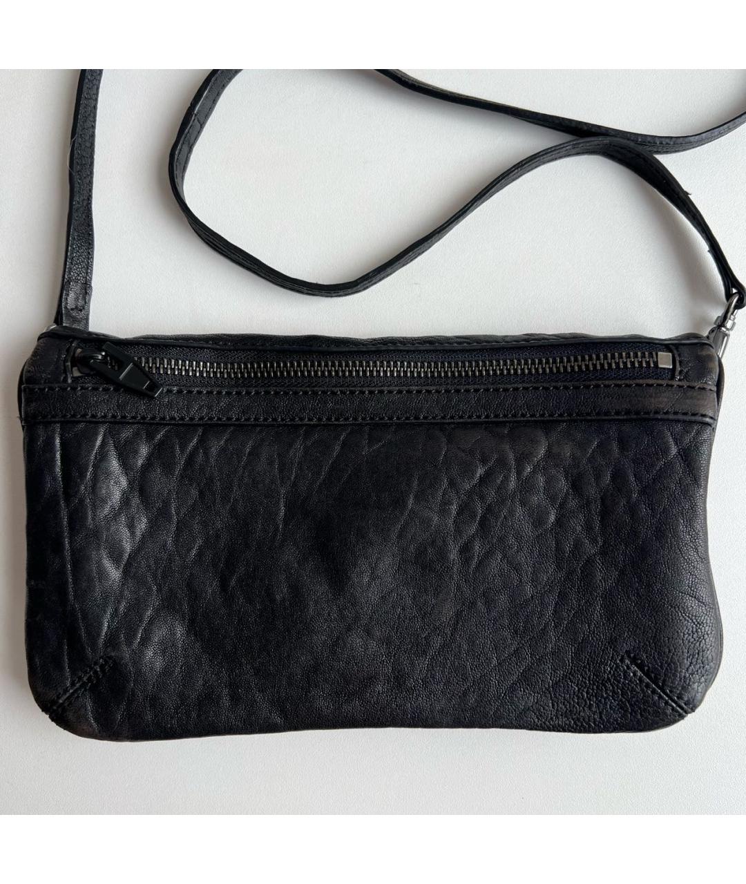 ALEXANDER WANG Черная кожаная сумка через плечо, фото 7