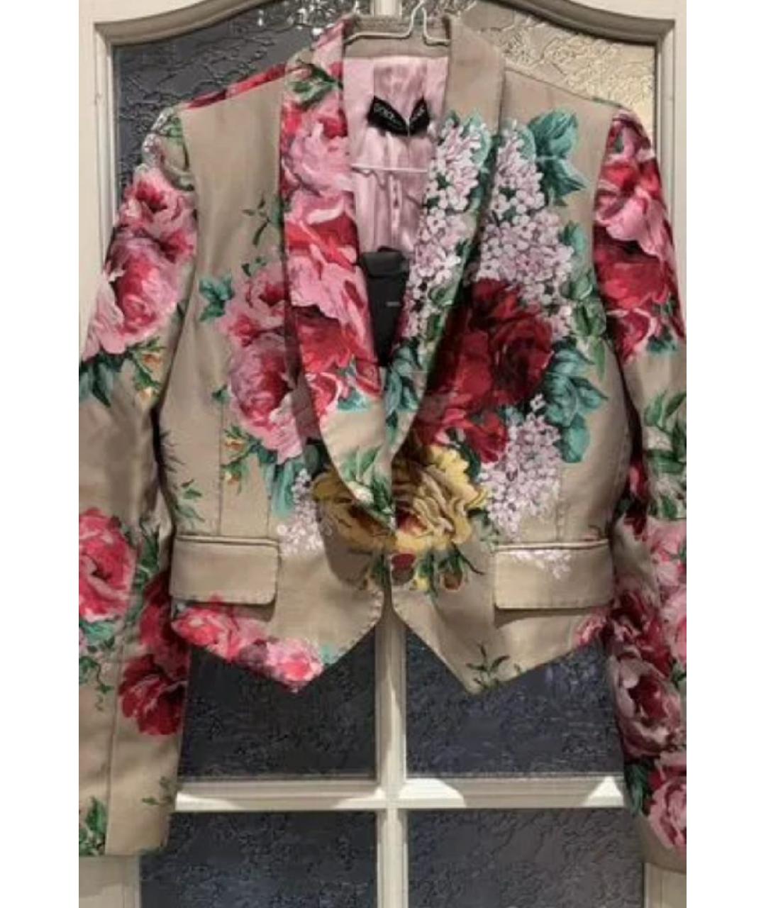DOLCE&GABBANA Мульти полиэстеровый жакет/пиджак, фото 7