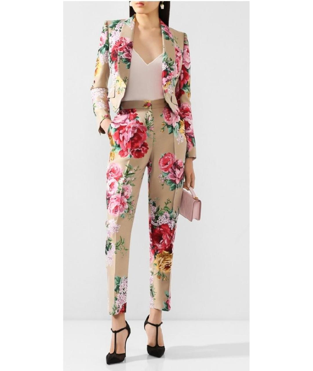DOLCE&GABBANA Мульти полиэстеровый жакет/пиджак, фото 6