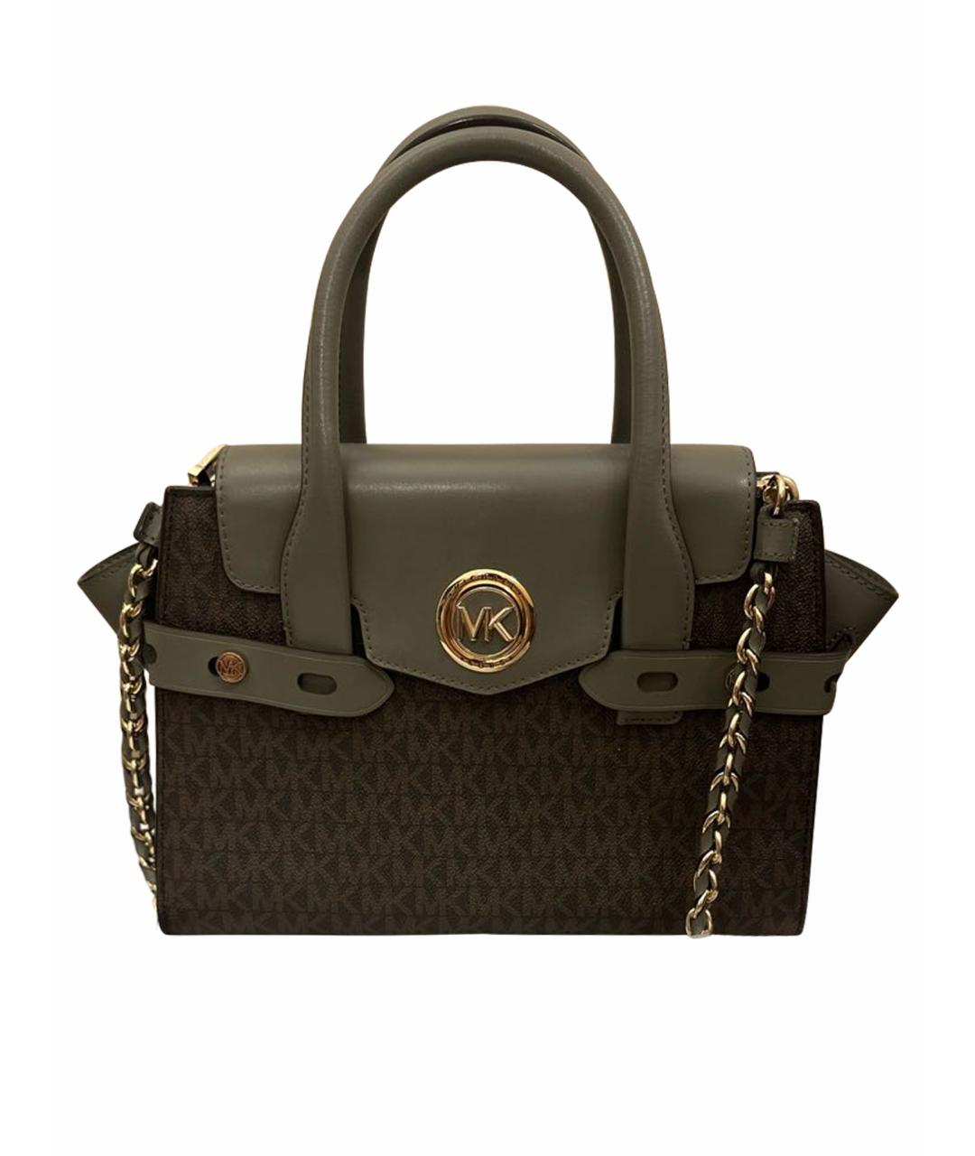 MICHAEL KORS Хаки сумка с короткими ручками из искусственной кожи, фото 1