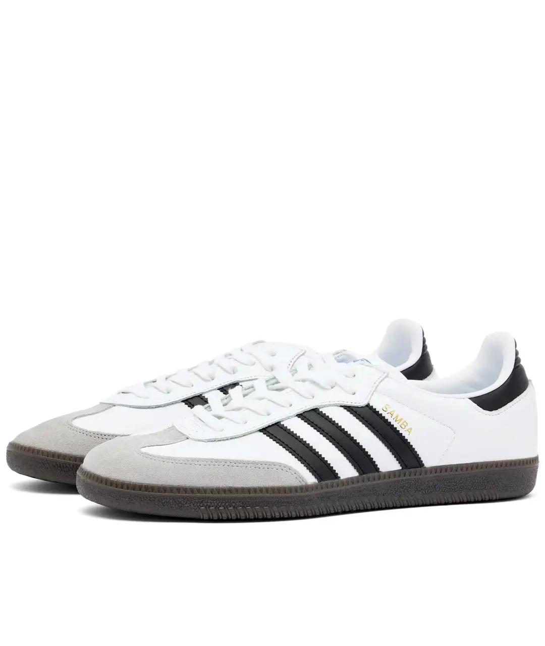 ADIDAS Белые кожаные низкие кроссовки / кеды, фото 2