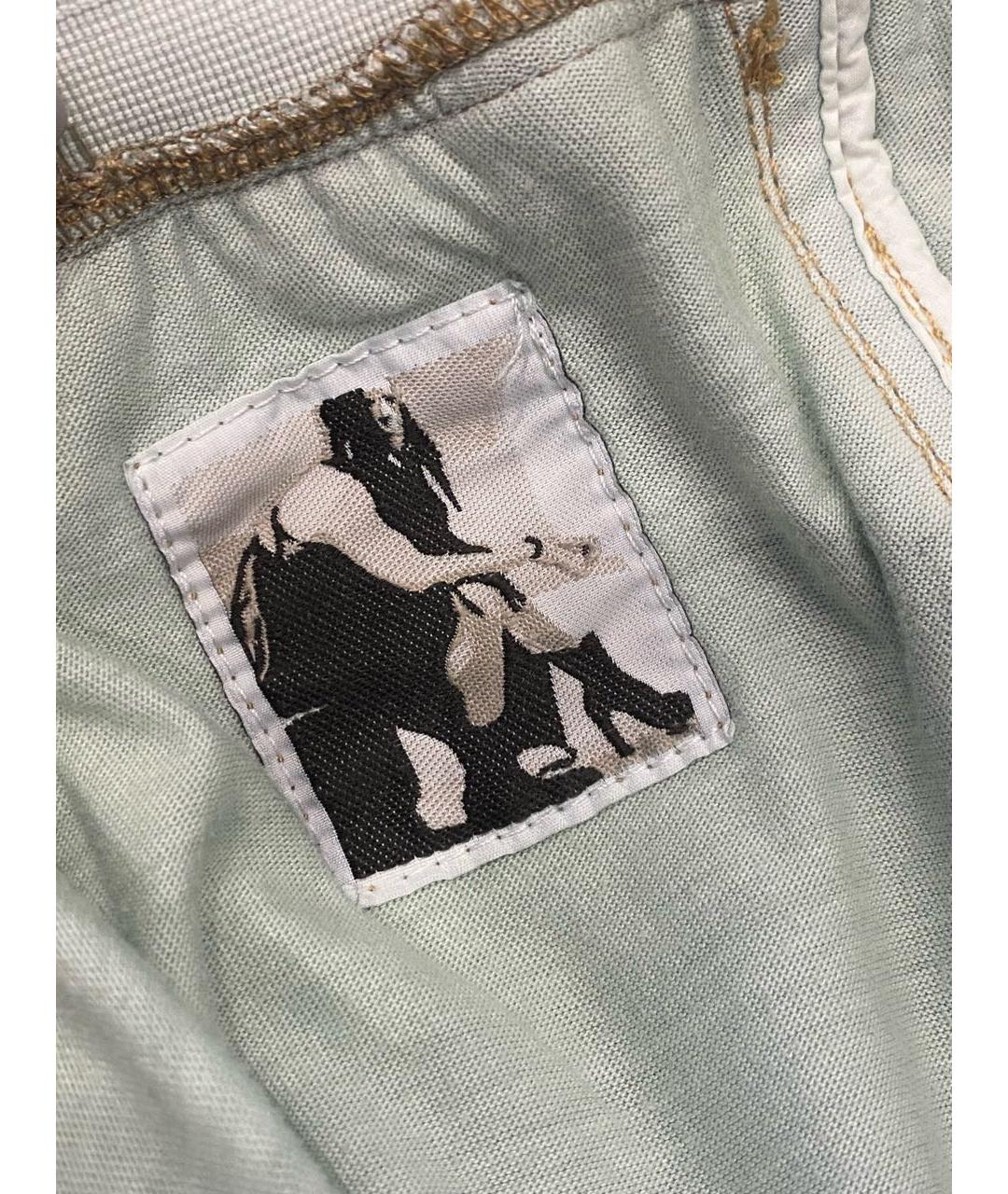 RICK OWENS DRKSHDW Бирюзовая хлопковая юбка мини, фото 3