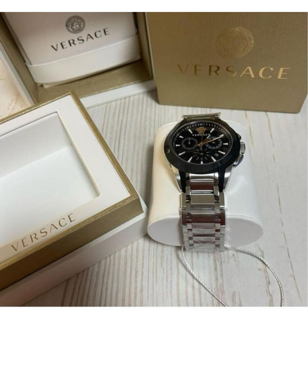 VERSACE Серебряные часы, фото 4