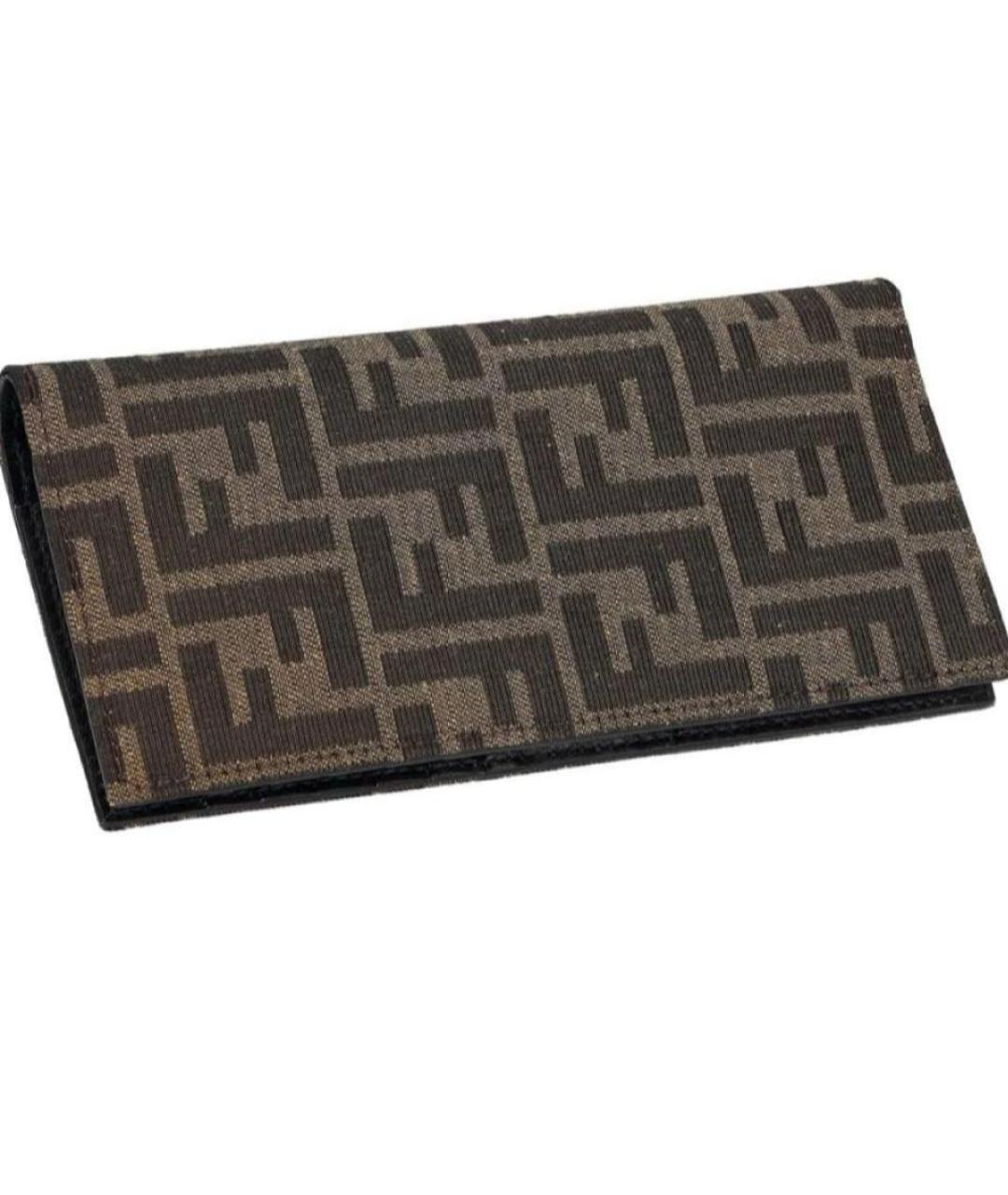FENDI Коричневый кошелек, фото 3