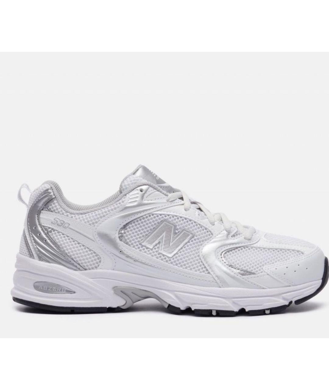 NEW BALANCE Белые текстильные кроссовки, фото 9