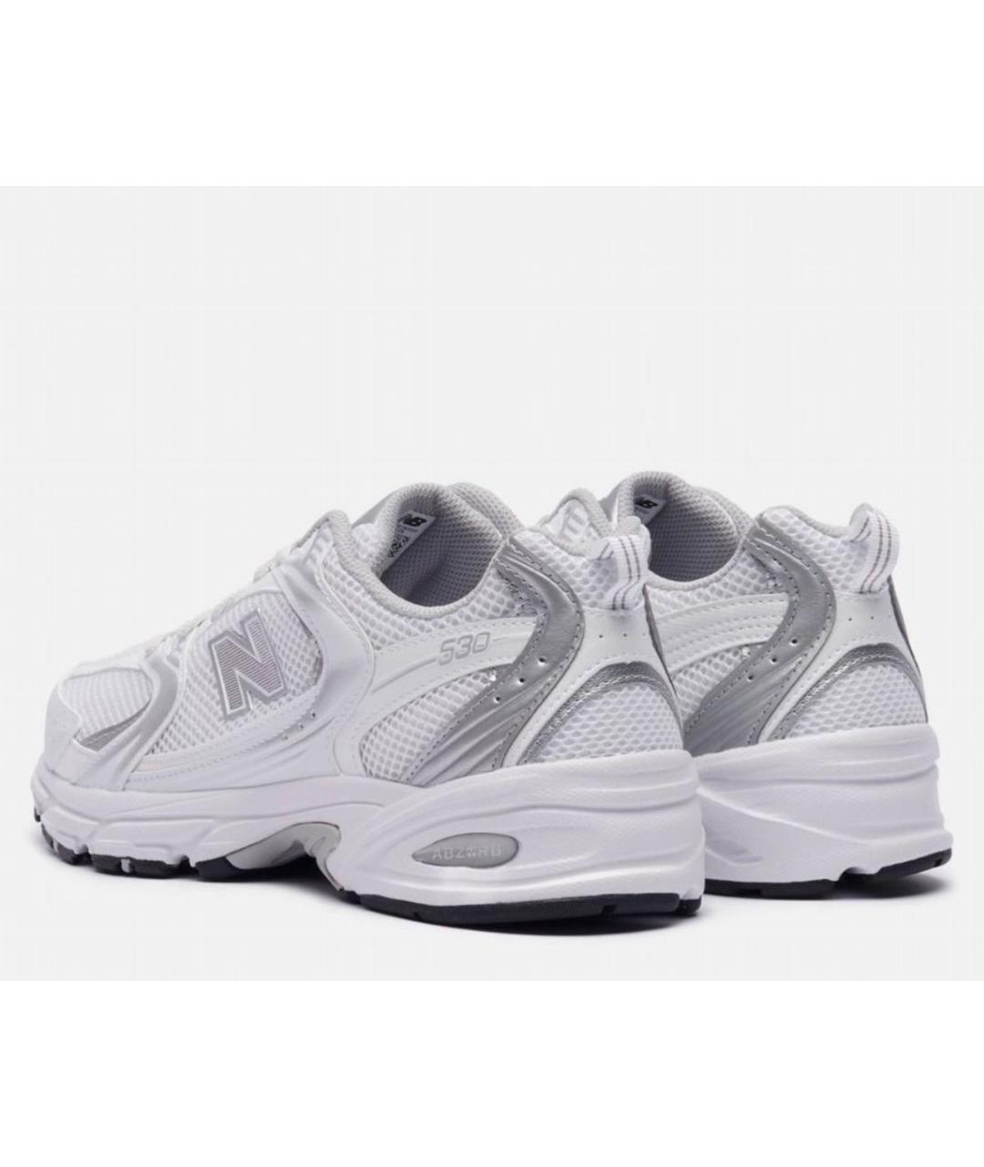 NEW BALANCE Белые текстильные кроссовки, фото 4