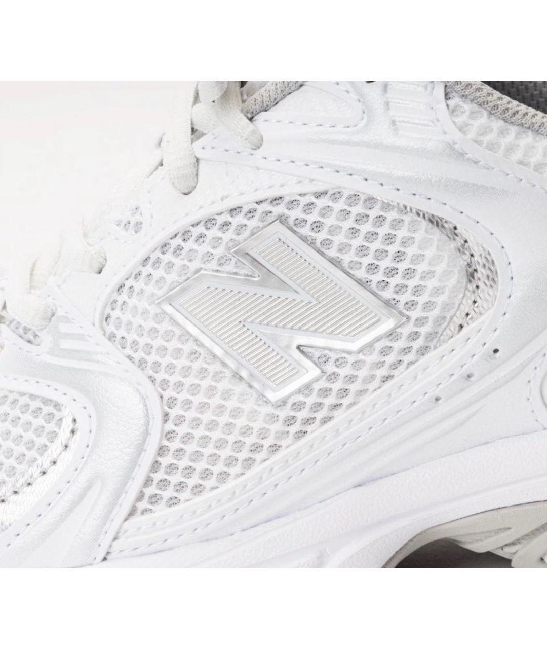 NEW BALANCE Белые текстильные кроссовки, фото 5