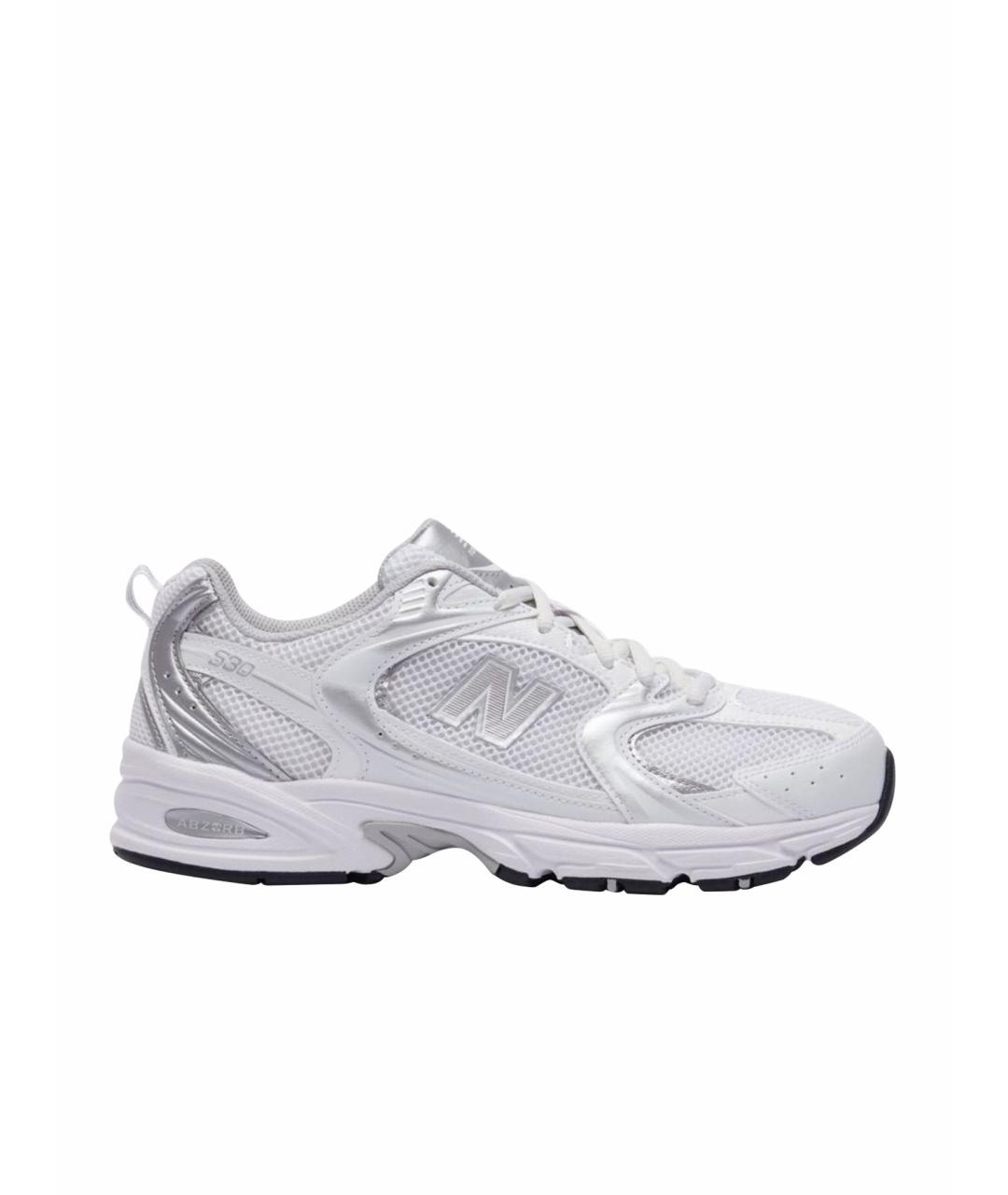NEW BALANCE Белые текстильные кроссовки, фото 1