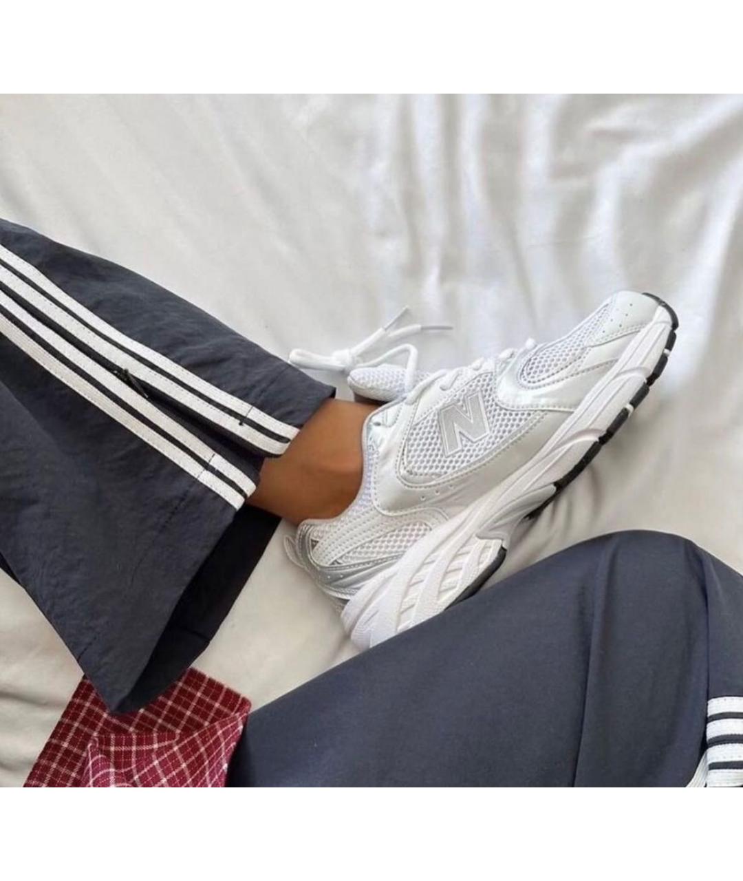 NEW BALANCE Белые текстильные кроссовки, фото 7