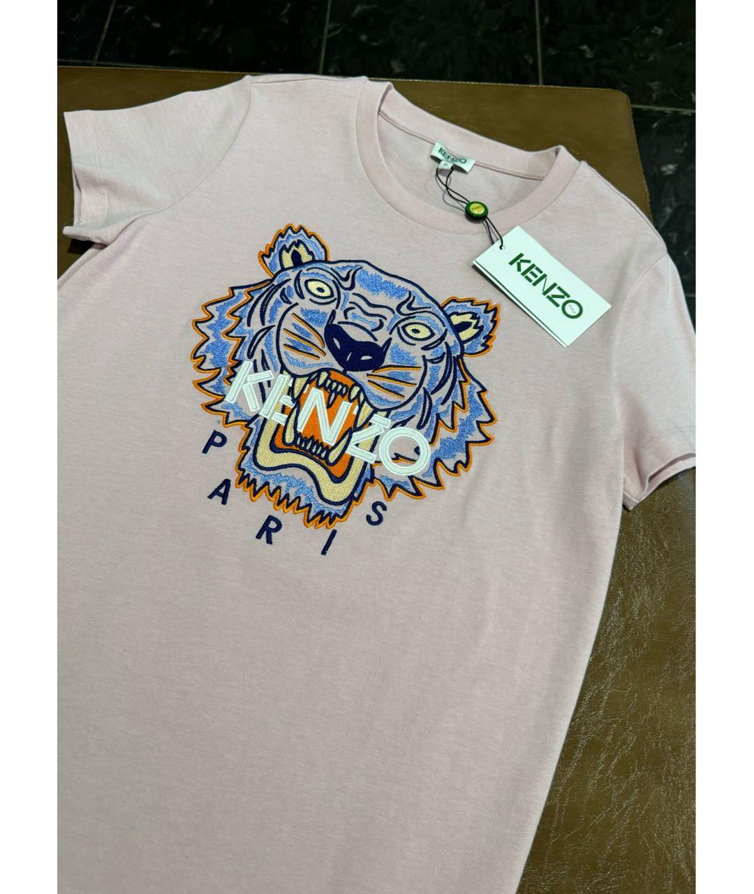KENZO Розовое хлопковое повседневное платье, фото 7