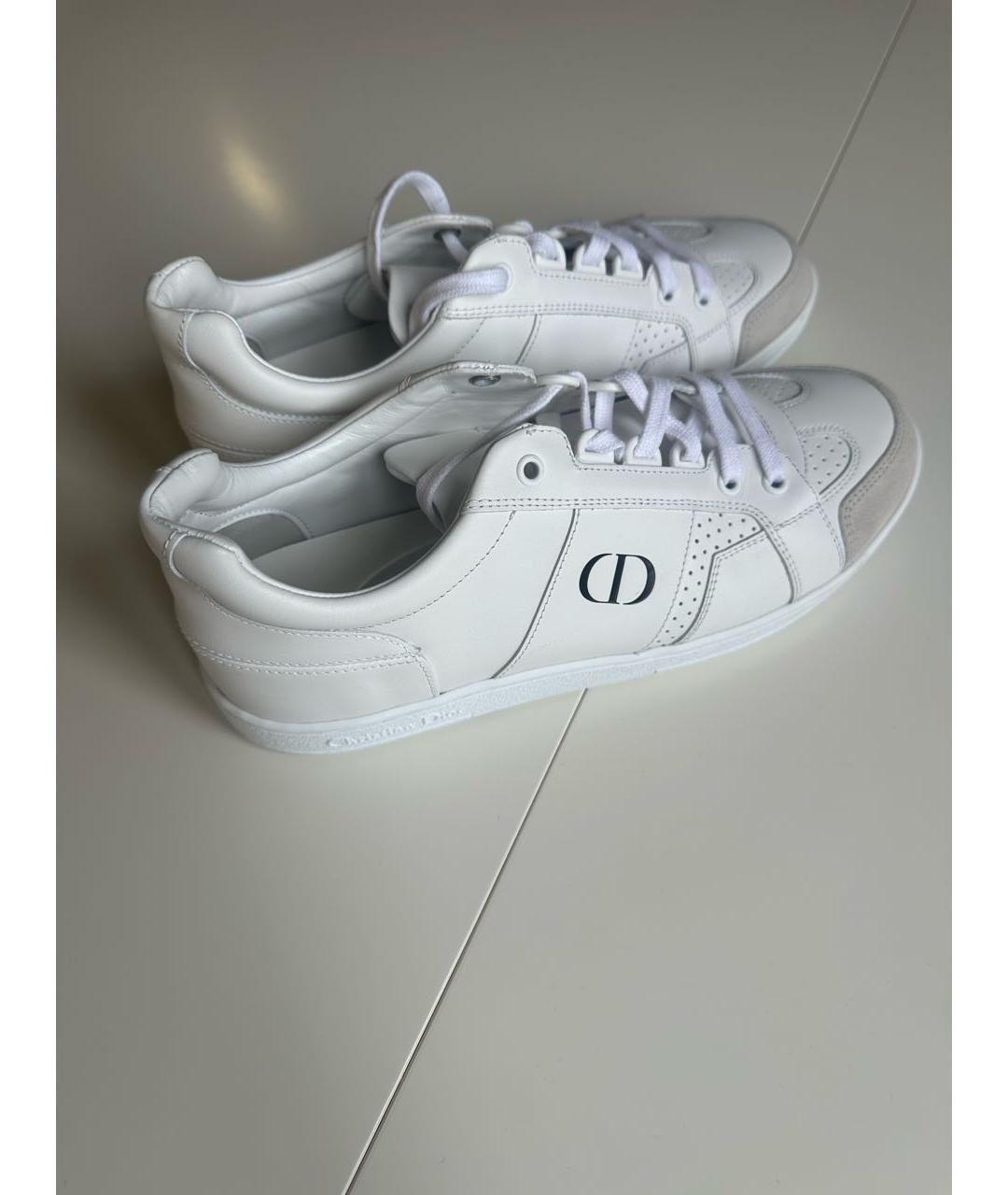 CHRISTIAN DIOR Белые кожаные кроссовки, фото 6