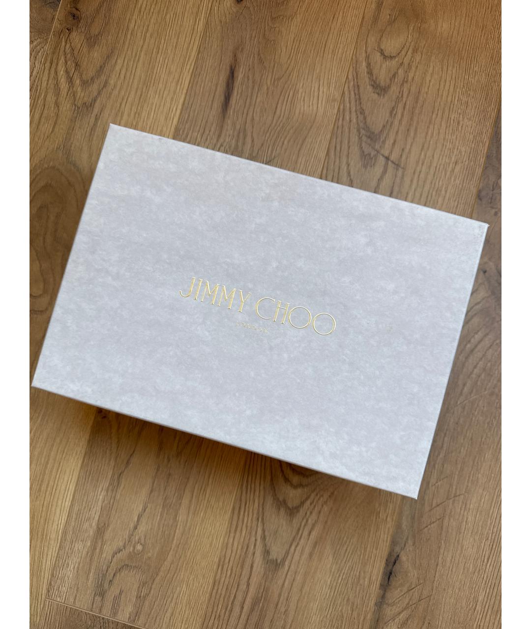 JIMMY CHOO Бежевые кожаные туфли, фото 9