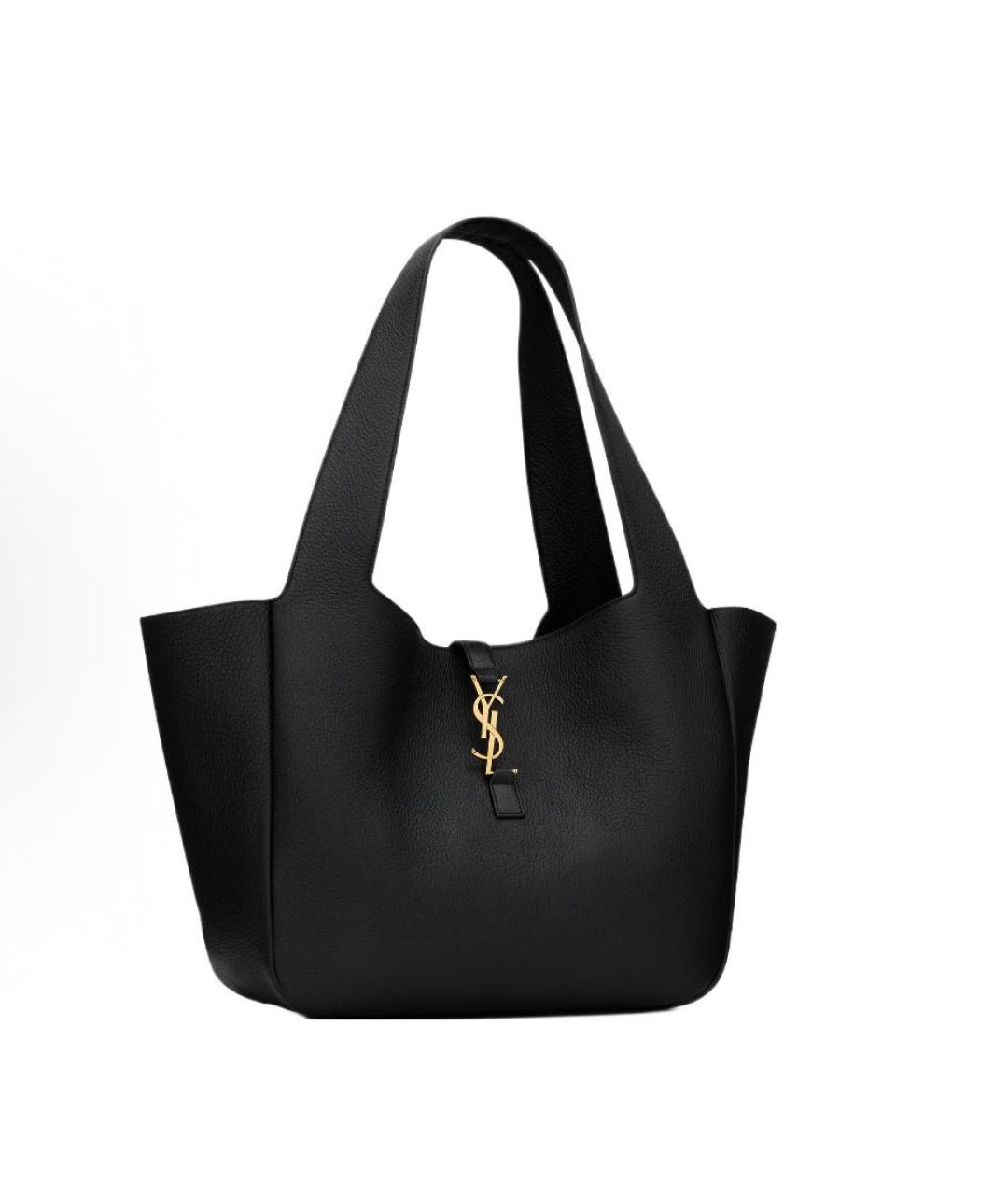 SAINT LAURENT Черная сумка тоут, фото 2